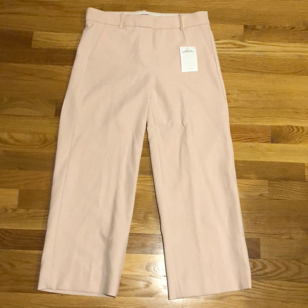 J crew Peyton high rise wide leg stretch pants pin